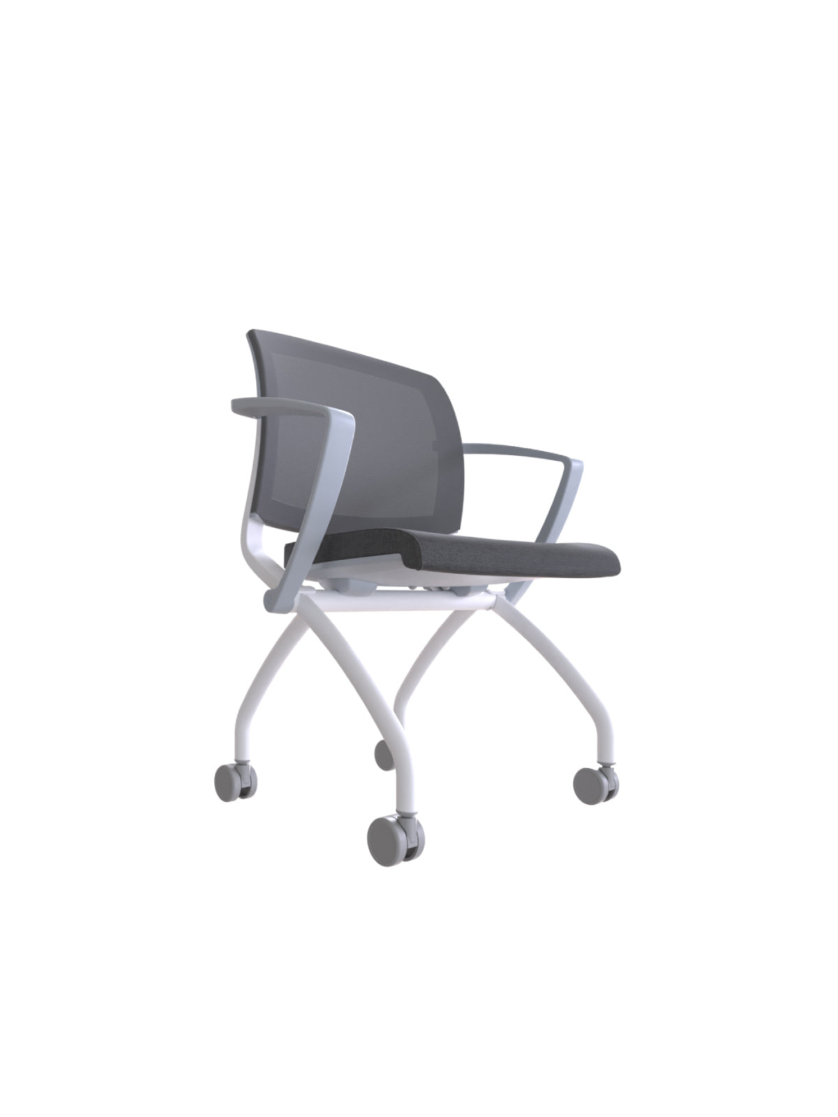 VIM Chair with Casters (With Fixed Armrests)