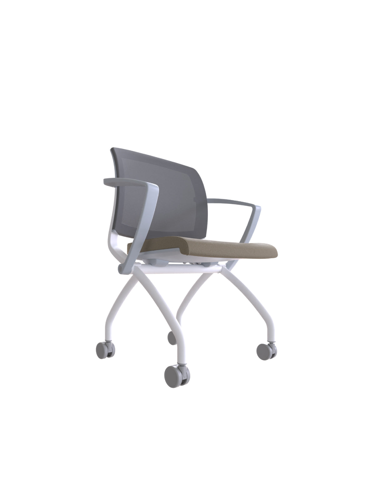 VIM Chair with Casters (With Fixed Armrests)