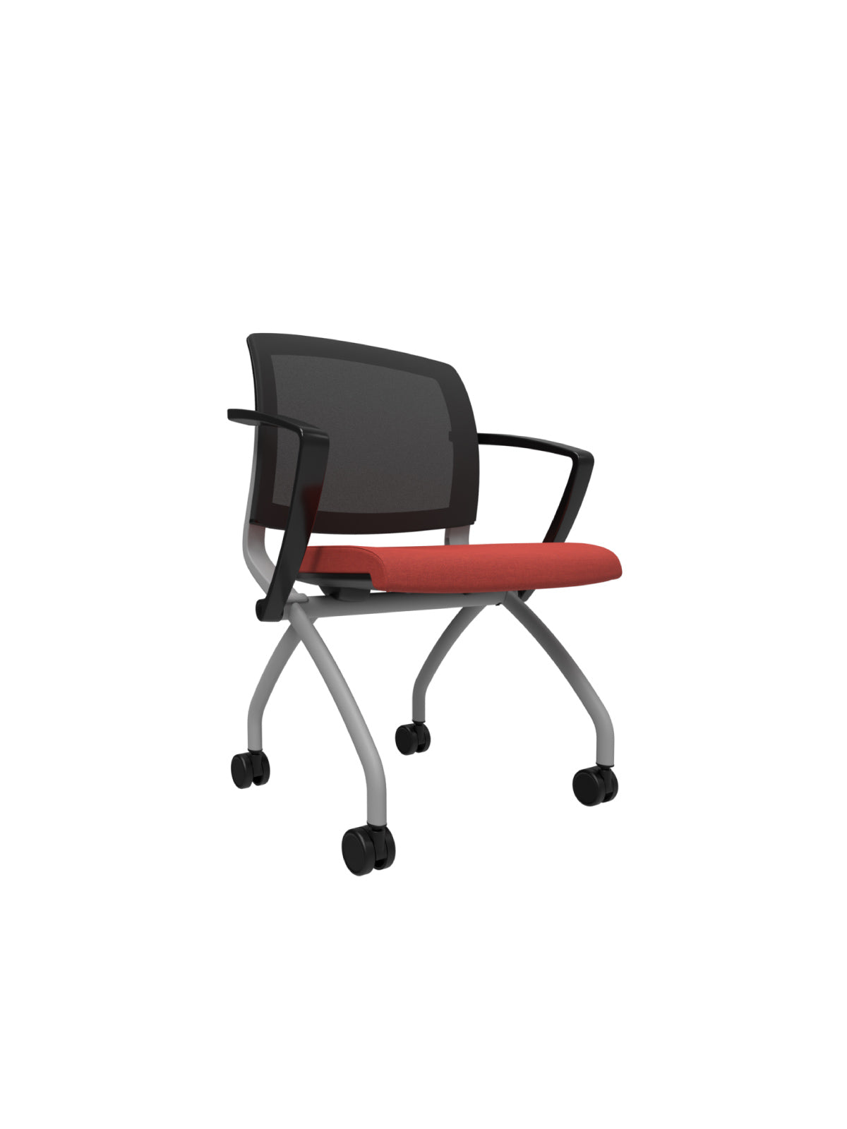 VIM Chair with Casters (With Fixed Armrests)