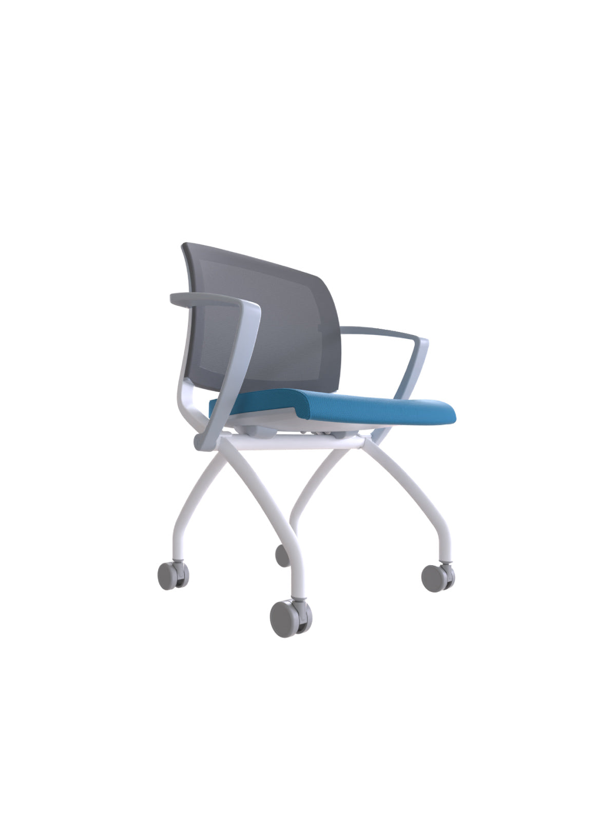 VIM Chair with Casters (With Fixed Armrests)