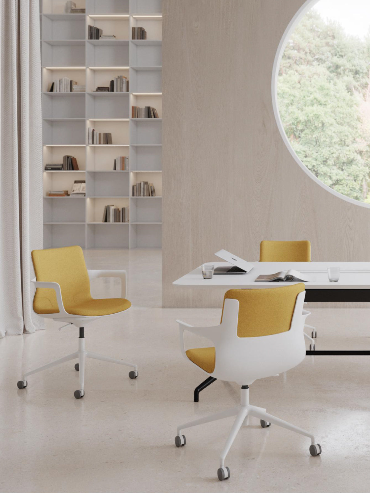 Ega Multi Use Height-Adjustable Chair with Casters
