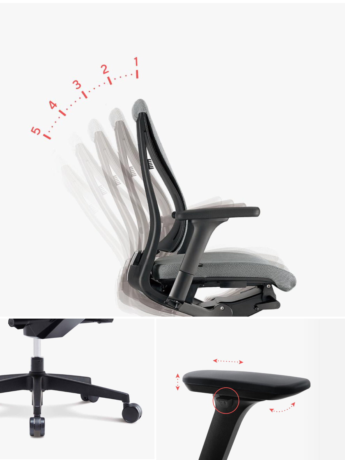 Reply Task Chair (Adjustable Armrests and Seat)