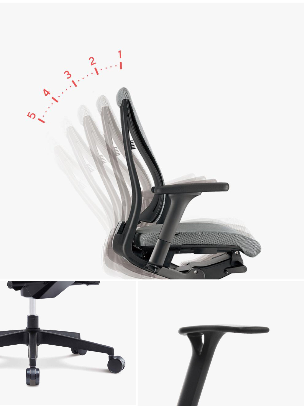 Reply Task Chair (Fixed Armrests and Seat)