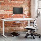 Float Cordless Height Adjustable Desk - White