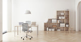 Home Office Package 1: Ferrum Study Desk & Memphis Task Chair (Light Colour)
