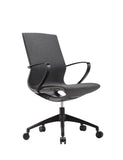 Home Office Package 1: Ferrum Study Desk & Memphis Task Chair (Dark Colour)
