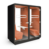 Mikomax Hush Twin - Black Exterior with Orange Interior